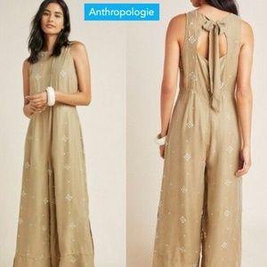 NWT ANTHROPOLOGIE Carmela Wide-Leg Jumpsuit!